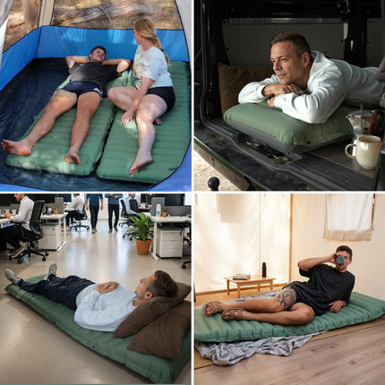 Adventure Ready | Inflatable Portable Mattress with Built-In Foot Pump | Lightweight Design for Ultimate Comfort 7