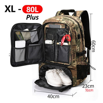 Adventure Ready | Large Capacity Travel Backpack with Water-Resistant Design | Versatile Gear Carrier for Outdoor Enthusiasts 9