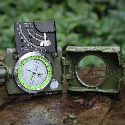 Adventure Ready | Military Compass with Waterproof Aluminum Alloy & Clinometer | Essential Tool for Hiking and Camping 4