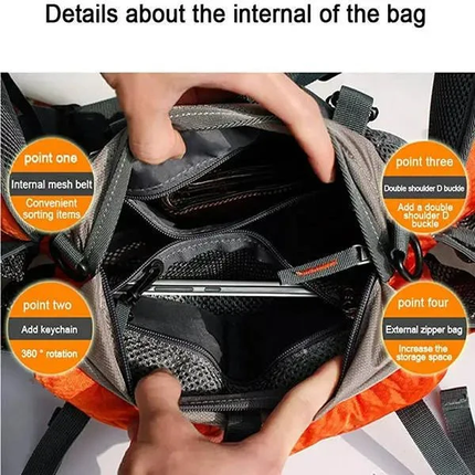 Adventure Ready | Multifunctional Outdoor Sports Waist Bag with Adjustable Strap | Compact Storage for Active Lifestyles 3