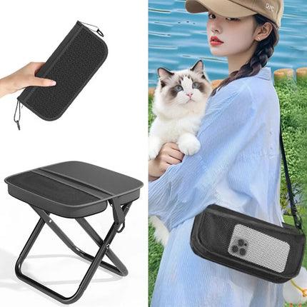 Adventure Ready | Portable Compact Camping Stool with Lightweight Frame | Foldable Design for Easy Transport 5