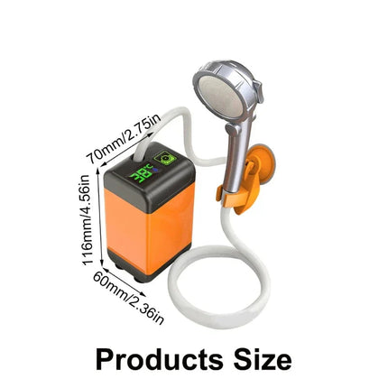 Adventure Ready | Portable Outdoor Shower Pump with USB Charging | Compact Solution for Refreshing Showers Anywhere 5