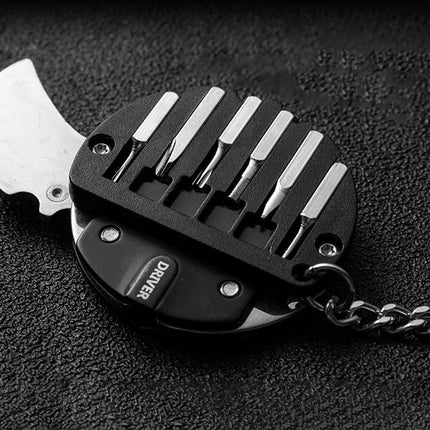 Adventure Ready | Survival Tool Keychain with Knife & Fire Starter | Compact Essential for Outdoor Safety 2