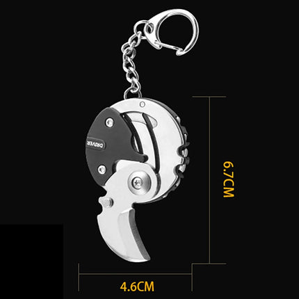 Adventure Ready | Survival Tool Keychain with Knife & Fire Starter | Compact Essential for Outdoor Safety 5