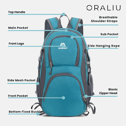 Adventure Ready | Travel Backpack with Waterproof Nylon Design | Lightweight Daypack for Hiking and Outdoor Activities 2