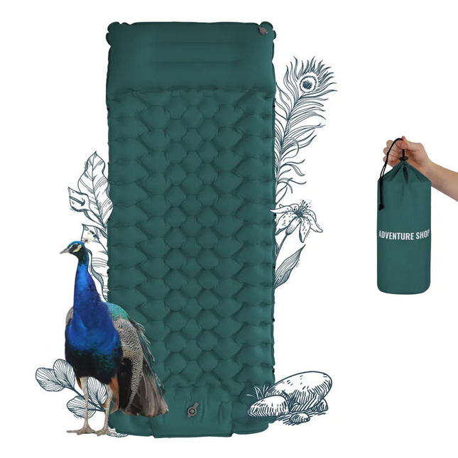 Adventure Ready | Ultralight Sleeping Mat with Integrated Pump | Compact Design for Effortless Setup 0