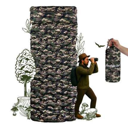 Adventure Ready | Ultralight Sleeping Mat with Integrated Pump | Compact Design for Effortless Setup 12