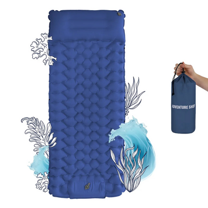 Adventure Ready | Ultralight Sleeping Mat with Integrated Pump | Compact Design for Effortless Setup 15
