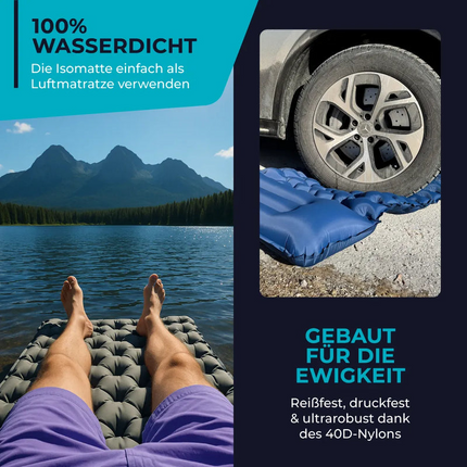 Adventure Ready | Ultralight Sleeping Mat with Integrated Pump | Compact Design for Effortless Setup 6