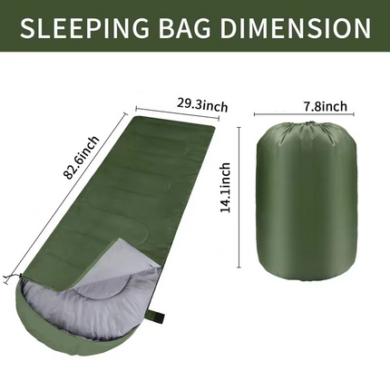 Adventure Ready | Ultralight Waterproof Sleeping Bag for All Seasons | Compact Design for Outdoor Comfort 4