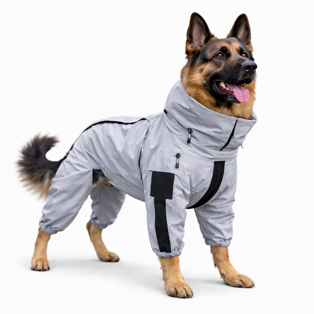 Adventure Ready | Waterproof Dog Rain Coat with Reflective Shell | Lightweight and Breathable Protection for All Weather 0