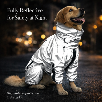 Adventure Ready | Waterproof Dog Rain Coat with Reflective Shell | Lightweight and Breathable Protection for All Weather 2