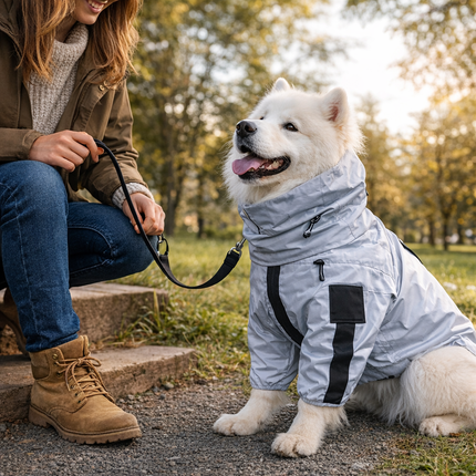 Adventure Ready | Waterproof Dog Rain Coat with Reflective Shell | Lightweight and Breathable Protection for All Weather 5