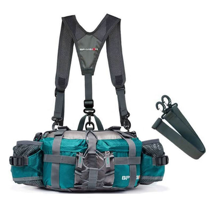 Adventure Ready | Waterproof Hiking Waist Bag with Dual Bottle Holders | Spacious Design for Active Lifestyles 10