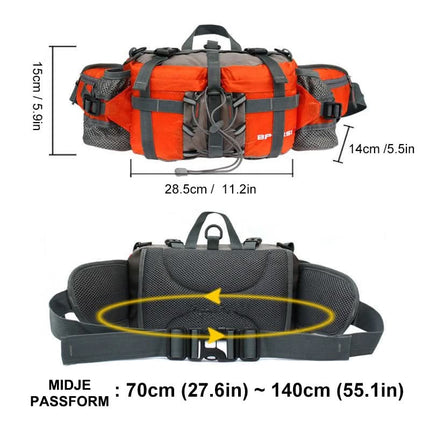 Adventure Ready | Waterproof Hiking Waist Bag with Dual Bottle Holders | Spacious Design for Active Lifestyles 2