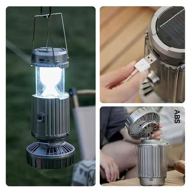 Adventure Series | Outdoor Fan with Solar Light & Portable Design | Perfect for Camping and Outdoor Comfort 1