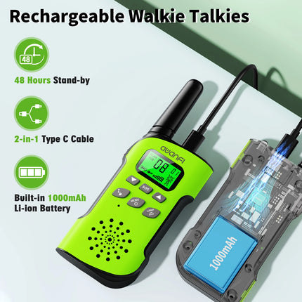 Adventure Talkies | Kids Walkie Talkies with Long Range & Flashlight | Rechargeable Communication for Outdoor Fun 3
