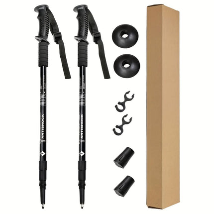 Adventure Trek | Adjustable Aluminum Trekking Poles with Shock Absorption | Lightweight Hiking Sticks for Enhanced Stability 0