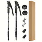 Adventure Trek | Adjustable Aluminum Trekking Poles with Shock Absorption | Lightweight Hiking Sticks for Enhanced Stability 0