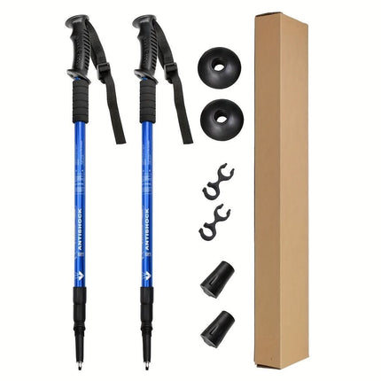 Adventure Trek | Adjustable Aluminum Trekking Poles with Shock Absorption | Lightweight Hiking Sticks for Enhanced Stability 7
