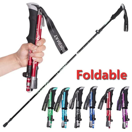 Adventure Trek | Ultralight Telescopic Trekking Poles with Adjustable Length | Durable Support for Hiking and Mountaineering 1