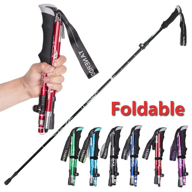 Adventure Trek | Ultralight Telescopic Trekking Poles with Adjustable Length | Durable Support for Hiking and Mountaineering 1