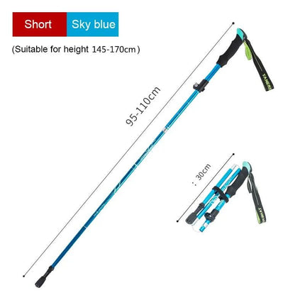 Adventure Trek | Ultralight Telescopic Trekking Poles with Adjustable Length | Durable Support for Hiking and Mountaineering 6