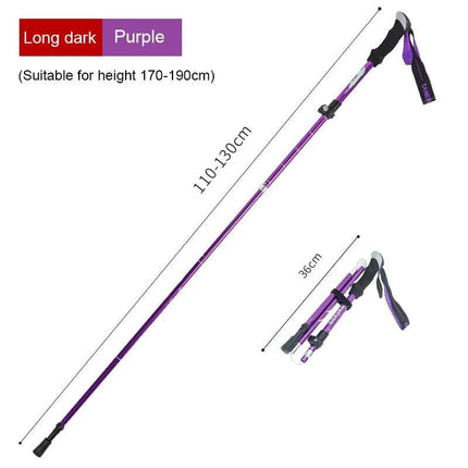 Adventure Trek | Ultralight Telescopic Trekking Poles with Adjustable Length | Durable Support for Hiking and Mountaineering 8