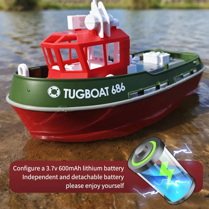 Adventure Tugboat | RC Boat with Dual Motors & Long-Range Control | Durable Design for Thrilling Water Play 2