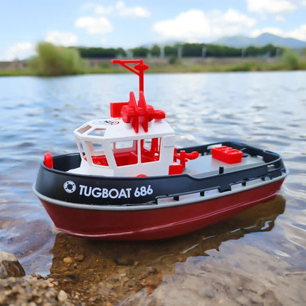 Adventure Tugboat | RC Boat with Dual Motors & Long-Range Control | Durable Design for Thrilling Water Play 4