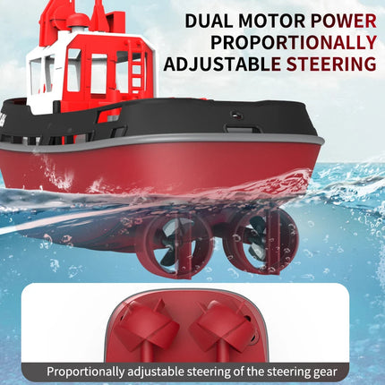 Adventure Tugboat | RC Boat with Dual Motors & Long-Range Control | Durable Design for Thrilling Water Play 6