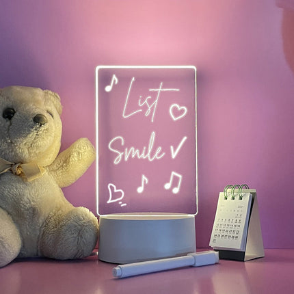 Lighted Message Board with Acrylic Display | Versatile Task Tracker for Stylish Home Communication