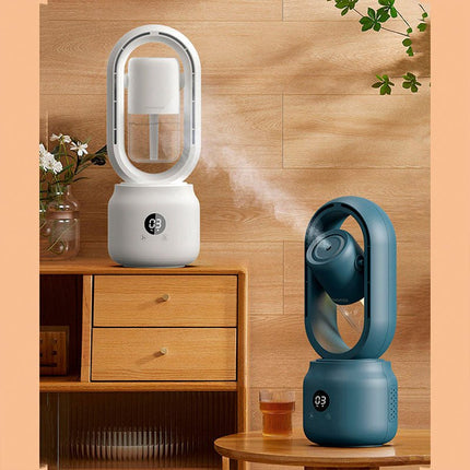 AeroBreeze Halo Fan | Blade-less Fan with Humidifier & Night Light | Cordless Comfort for Any Room 2