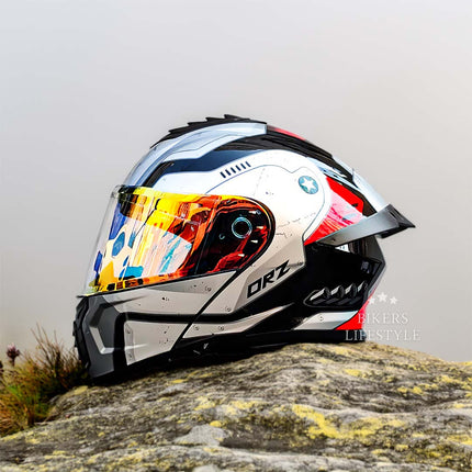 AeroGuard | Motorcycle Helmet with Dual-Lens Design & Certified Safety | Comfortable Fit for Enhanced Protection 3