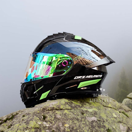 AeroGuard | Motorcycle Helmet with Dual-Lens Design & Certified Safety | Comfortable Fit for Enhanced Protection 4