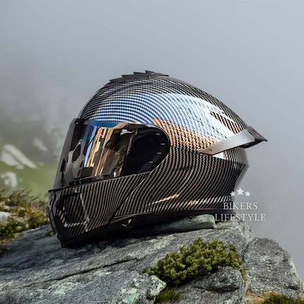 AeroGuard | Motorcycle Helmet with Dual-Lens Design & Certified Safety | Comfortable Fit for Enhanced Protection 8