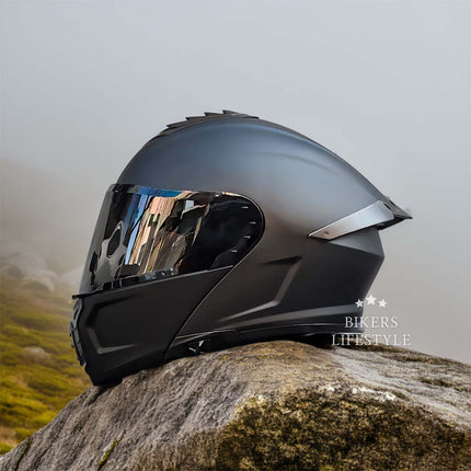 AeroGuard | Motorcycle Helmet with Dual-Lens Design & Certified Safety | Comfortable Fit for Enhanced Protection 9