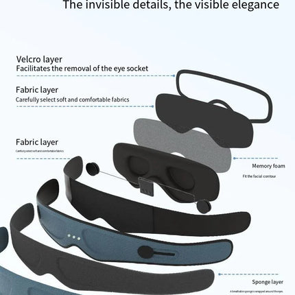 Comfort Sleep | 3D Contoured Bluetooth Eye Mask with Memory Foam | Wireless Music for Relaxation