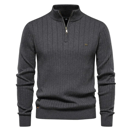 Mens Quarter Zip Sweater, Quarter Zip Pullover Men – image 9