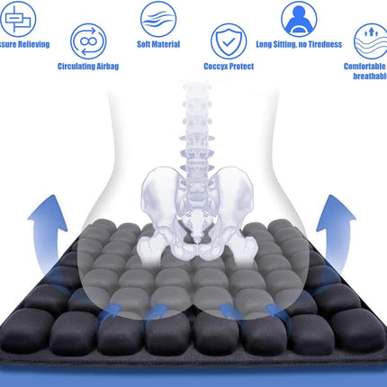 AirComfort | Inflatable Travel Seat Cushion with Ergonomic Design for Pressure Relief 5