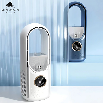 AirCooler | Blade-less USB Fan with Timer & Humidification | Quiet Design for Comfortable Cooling 2