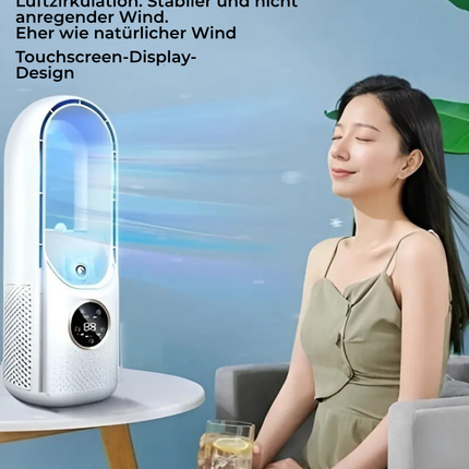 AirCooler | Blade-less USB Fan with Timer & Humidification | Quiet Design for Comfortable Cooling 6