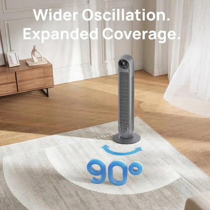 AirFlowMax | Bladeless Tower Fan with 8 Speed Options & 4 Modes | Whisper-Quiet Operation for Peaceful Living 2
