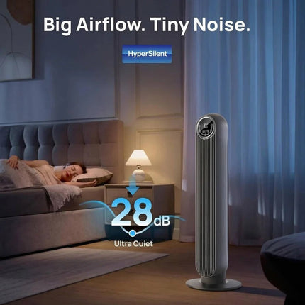 AirFlowMax | Bladeless Tower Fan with 8 Speed Options & 4 Modes | Whisper-Quiet Operation for Peaceful Living 4
