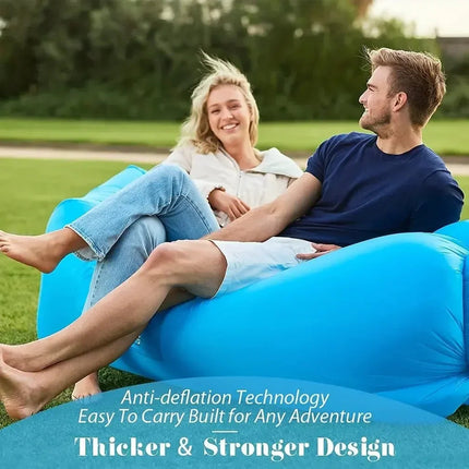 AirRelax | Inflatable Air Sofa with Ergonomic Design & No Pump Required | Perfect for Indoor & Outdoor Comfort 2