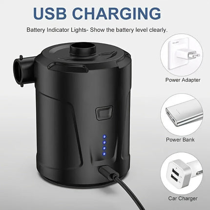 AirTrek Mini | Electric Air Pump with USB Rechargeable Battery | Compact & Cordless for Quick Inflation 5