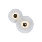 2 lamps ∅ 9.8+11.8″ / Bronze & White / Triac Warm Dimming