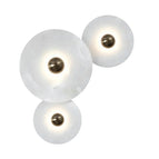 3 lamps C ∅ 7.9+9.8+13.8″ / Bronze & White / Triac Warm Dimming