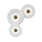 3 lamps B ∅ 7.9+9.8+11.8″ / Bronze & White / Triac Warm Dimming