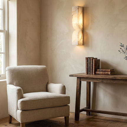 Alabaster Essence | LED Wall Sconce with Sculptural Design | Elegant Lighting for Indoor Spaces 6